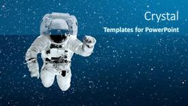  Presentation with nasa - Beautiful PPT theme featuring view-of-the-earth backdrop and a ocean colored foreground