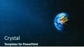  Presentation with elements - Presentation theme having view-of-the-earth background and a navy blue colored foreground