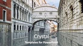  Presentation with milvian bridge - Theme consisting of view of the famous bridge background and a gray colored foreground