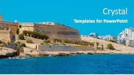  Presentation with malta - Slide deck featuring view-of-the-fort-manoel background and a teal colored foreground
