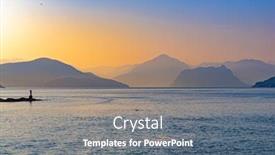  Presentation with strait - Presentation theme having view-of-the-georgia-strait background and a gray colored foreground