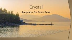  Presentation with strait - Slides featuring view-of-the-georgia-strait background and a lemonade colored foreground