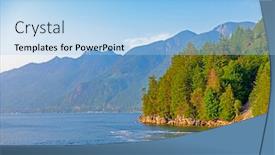  Presentation with strait - Cool new presentation theme with view-of-the-georgia-strait backdrop and a light blue colored foreground