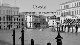  Presentation with canal - Presentation with view-of-the-grand-canal background and a light gray colored foreground