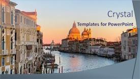  Presentation with canal - Slides enhanced with view-of-the-grand-canal background and a sky blue colored foreground