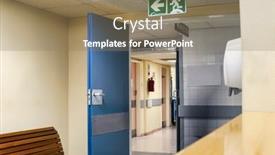  Presentation with emergency room - Presentation enhanced with view-of-the-indoor-entrance background and a coral colored foreground