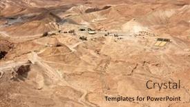  Presentation with ancient israel - Beautiful slide set featuring view-of-the-judean-desert backdrop and a coral colored foreground