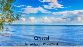  Presentation with summer - Presentation with view of the kama river background and a light blue colored foreground