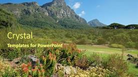  Presentation with cape town - Amazing PPT layouts having view-of-the-kirstenbosch-botanical backdrop and a tawny brown colored foreground