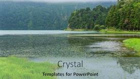  Presentation with fog - Audience pleasing slide deck consisting of view-of-the-lake backdrop and a light gray colored foreground