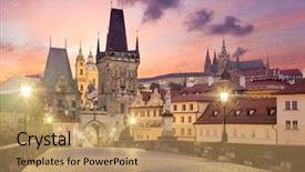  Presentation with aerial view of cape town - Amazing presentation having view of the lesser bridge backdrop and a coral colored foreground