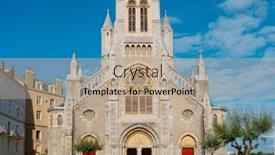  Presentation with facade - Theme featuring view-of-the-main-facade background and a coral colored foreground