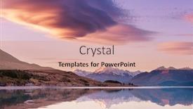  Presentation with new zealand - Cool new presentation theme with view-of-the-majestic-aoraki backdrop and a coral colored foreground