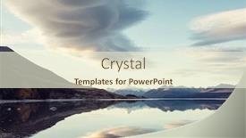  Presentation with new zealand silver fern black - Presentation design consisting of view-of-the-majestic-aoraki background and a cream colored foreground