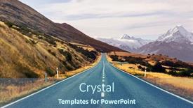  Presentation with new zealand - Slides featuring view-of-the-majestic-aoraki background and a ocean colored foreground