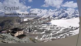  Presentation with alps - Slide deck enhanced with view-of-the-matterhorn background and a light blue colored foreground