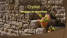  Presentation with medieval - PPT layouts enhanced with view-of-the-medieval-village background and a tawny brown colored foreground