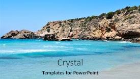  Presentation with mediterranean - Colorful theme enhanced with view-of-the-mediterranean-sea backdrop and a light blue colored foreground