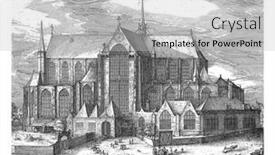  Presentation with amsterdam - Presentation theme consisting of view-of-the-nieuwe-kerk background and a light gray colored foreground