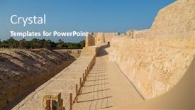  Presentation with fort - Beautiful theme featuring view-of-the-old-arad backdrop and a teal colored foreground