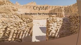  Presentation with bahrain - Slide set having view-of-the-old-arad background and a coral colored foreground