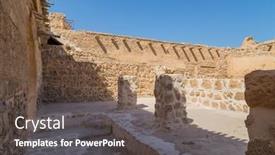  Presentation with fort - Slide set enhanced with view-of-the-old-arad background and a dark gray colored foreground