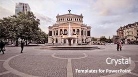  Presentation with old music - Colorful PPT layouts enhanced with view of the old opera backdrop and a gray colored foreground