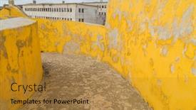  Presentation with political - Presentation featuring view-of-the-old-political background and a gold colored foreground