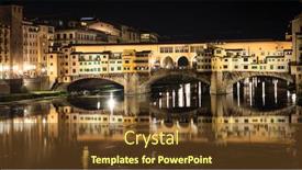  Presentation with bridge - Slides enhanced with view-of-the-ponte-vecchio background and a tawny brown colored foreground