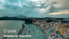  Presentation with island sunset - 