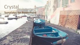  Presentation with port - Slides consisting of view-of-the-port background and a cream colored foreground