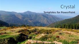  Presentation with france - Presentation consisting of view-of-the-pyrenees background and a light blue colored foreground