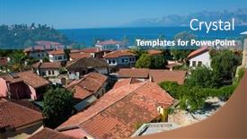  Presentation with old - PPT layouts with view-of-the-red-tiled background and a teal colored foreground