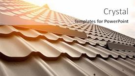  Presentation with tile - Theme having view-of-the-rooftop-made background and a white colored foreground