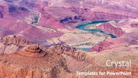  Presentation with ridges - Cool new presentation theme with view-of-the-rugged backdrop and a coral colored foreground