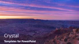  Presentation with ridges - PPT layouts featuring view-of-the-rugged background and a violet colored foreground