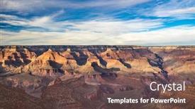  Presentation with ridges - Amazing slide deck having view-of-the-rugged backdrop and a tawny brown colored foreground