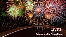  Presentation with saint - Cool new slides with view of the saint louis arch during fourth of july fireworks backdrop and a wine colored foreground