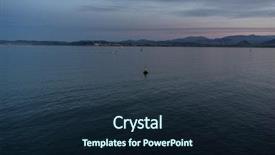  Presentation with odontology 3d view - Presentation theme with view of the santander bay background and a wine colored foreground