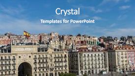  Presentation with view of the process - Theme enhanced with view of the santander bay background and a teal colored foreground