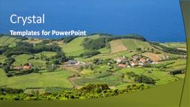  Presentation with ocean - Audience pleasing PPT layouts consisting of view-of-the-sao-jorge backdrop and a teal colored foreground