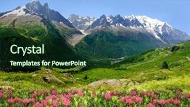  Presentation with alps - Slides having view of the savoy alps-europe background and a tawny brown colored foreground