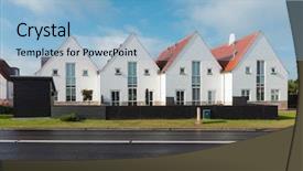  Presentation with danish - Colorful slide set enhanced with view of the small danish backdrop and a light blue colored foreground