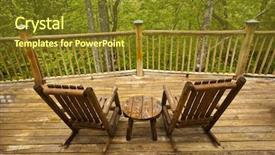  Presentation with cabin - Theme with forge - beautiful view of the smoky background and a tawny brown colored foreground