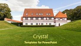  Presentation with castle - Beautiful slide set featuring view-of-the-south-wing backdrop and a tawny brown colored foreground