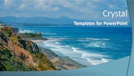  Presentation with france - Presentation consisting of view-of-the-southernmost-side background and a teal colored foreground