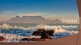  Presentation with cape town south africa - Cool new slides with view-of-the-table-mountain backdrop and a coral colored foreground