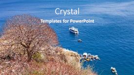  Presentation with domino - Slide set enhanced with view-of-the-tremiti-islands background and a teal colored foreground