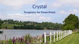  Presentation with top view of amazon river - Slide set with view-of-the-trout-river and a sky blue colored foreground