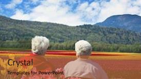  Presentation with british columbia canada - Slide set having view of the tulip flower background and a red colored foreground